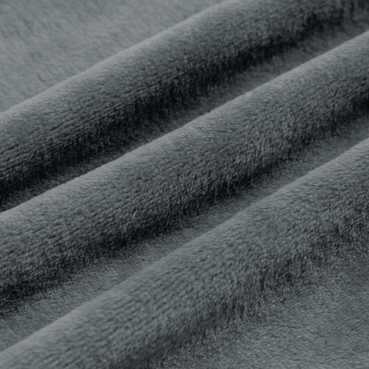 Throw Blanket Dark Grey 130 x 150 cm Fleece