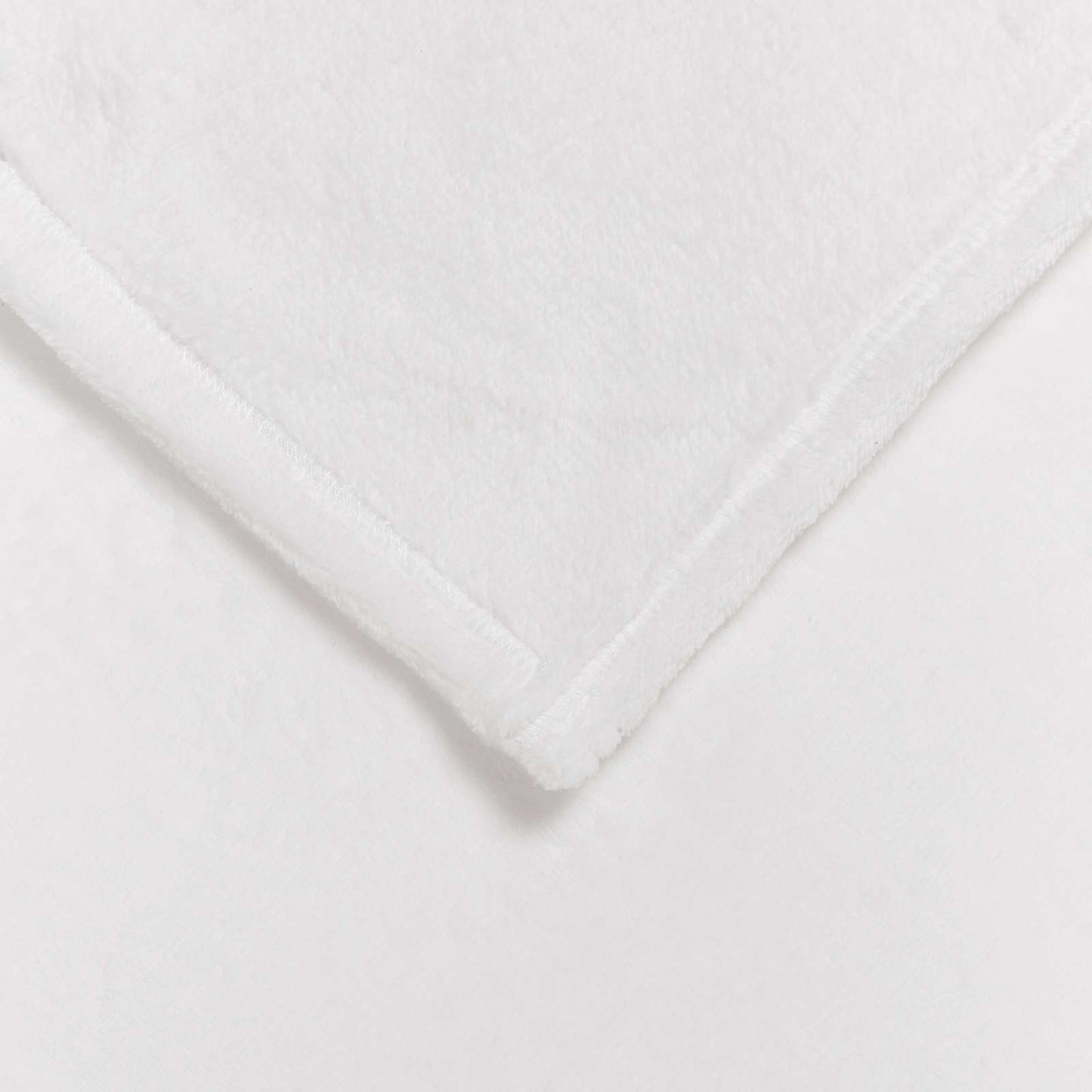 Jeté de canapé polaire blanc 240 x 270 cm