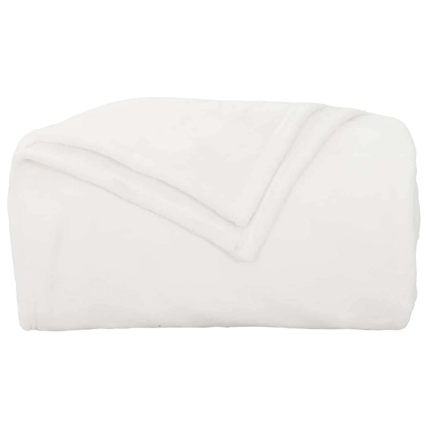 Jeté de canapé polaire blanc 240 x 270 cm