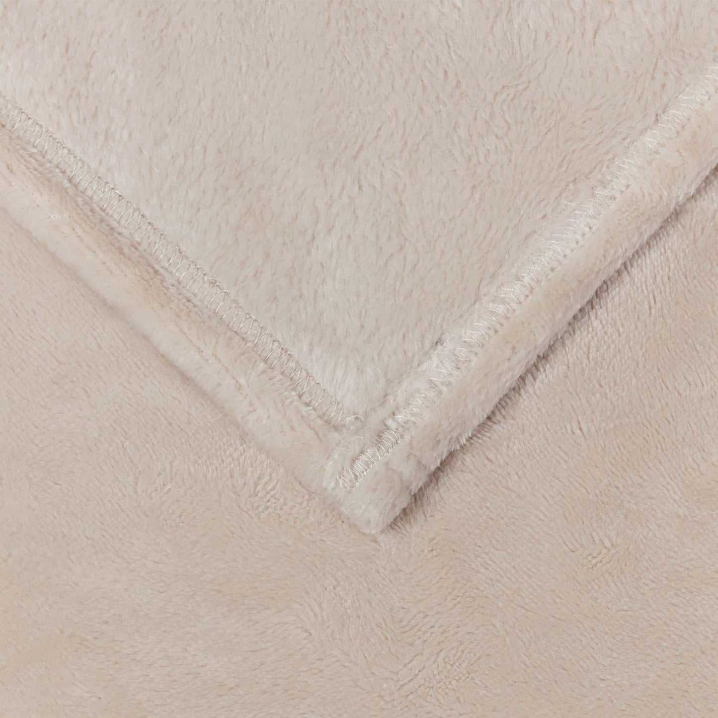 Wohndecken 6 pcs Beige 240 x 270 cm Fleece