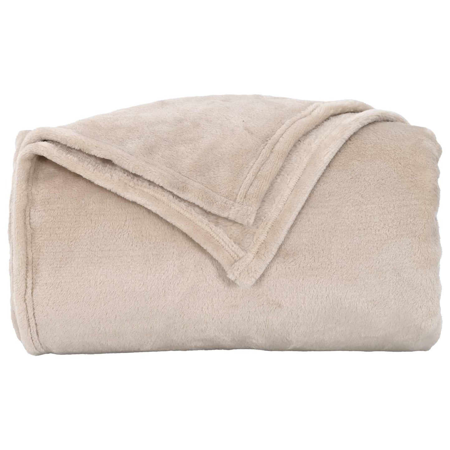 Wohndecken 6 pcs Beige 240 x 270 cm Fleece