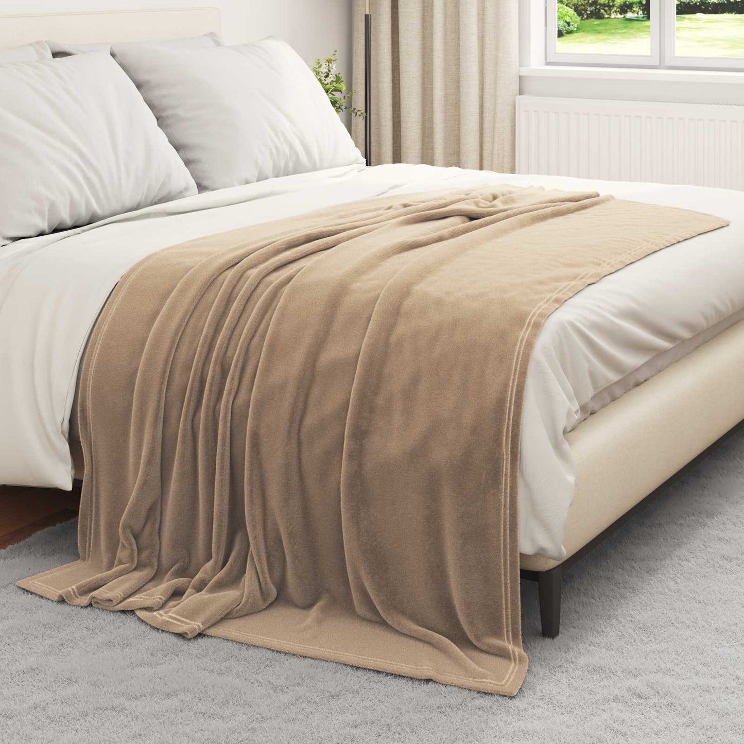 Couvertures 6 pcs Chameau 150 x 200 cm Polaire