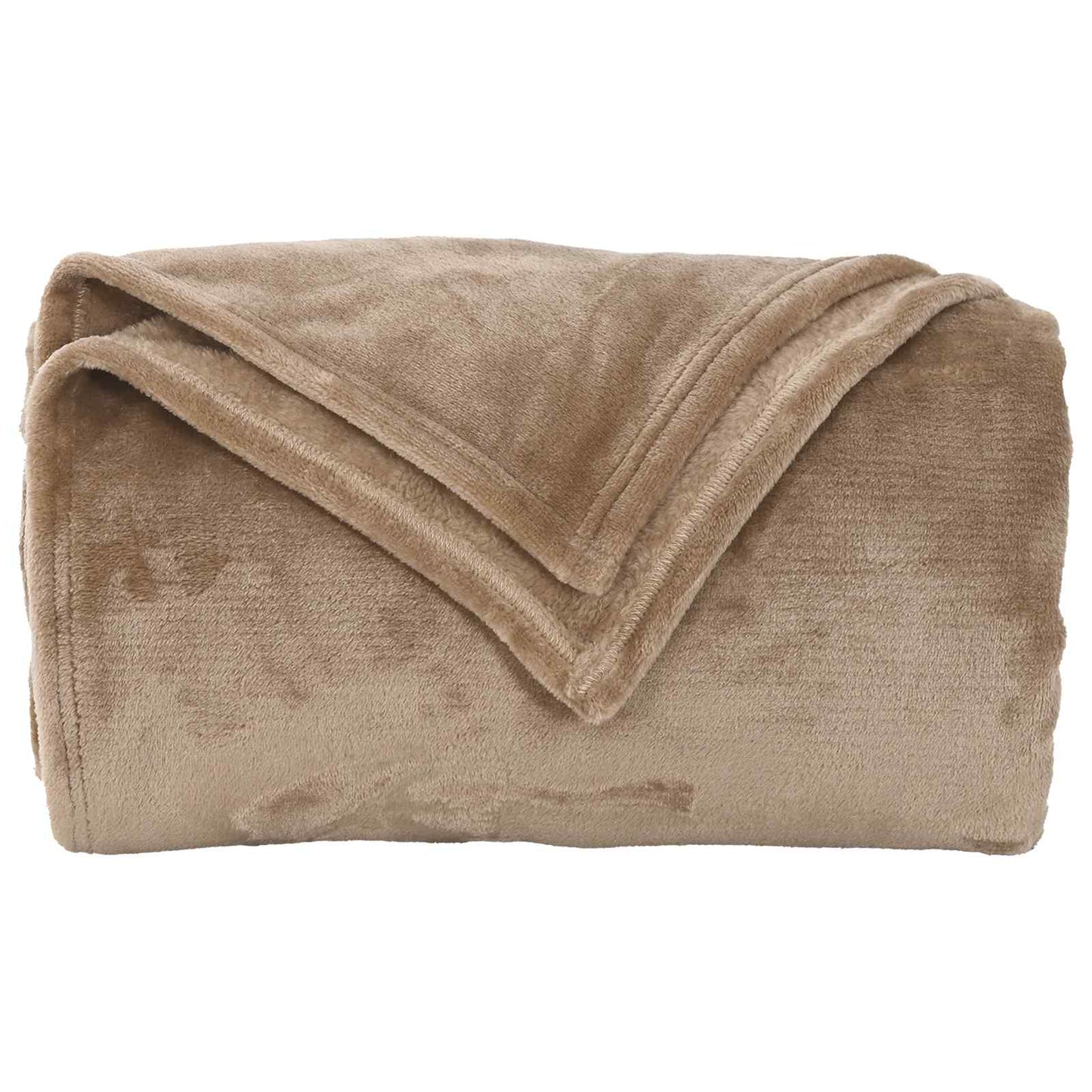 Blankets 6 pcs Camel 220 x 240 cm Fleece