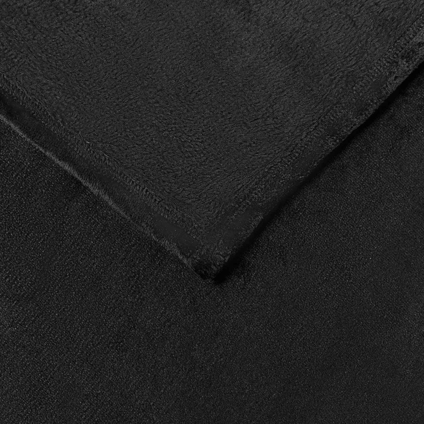 Wohndecken 6 pcs Schwarz 240 x 270 cm Fleece