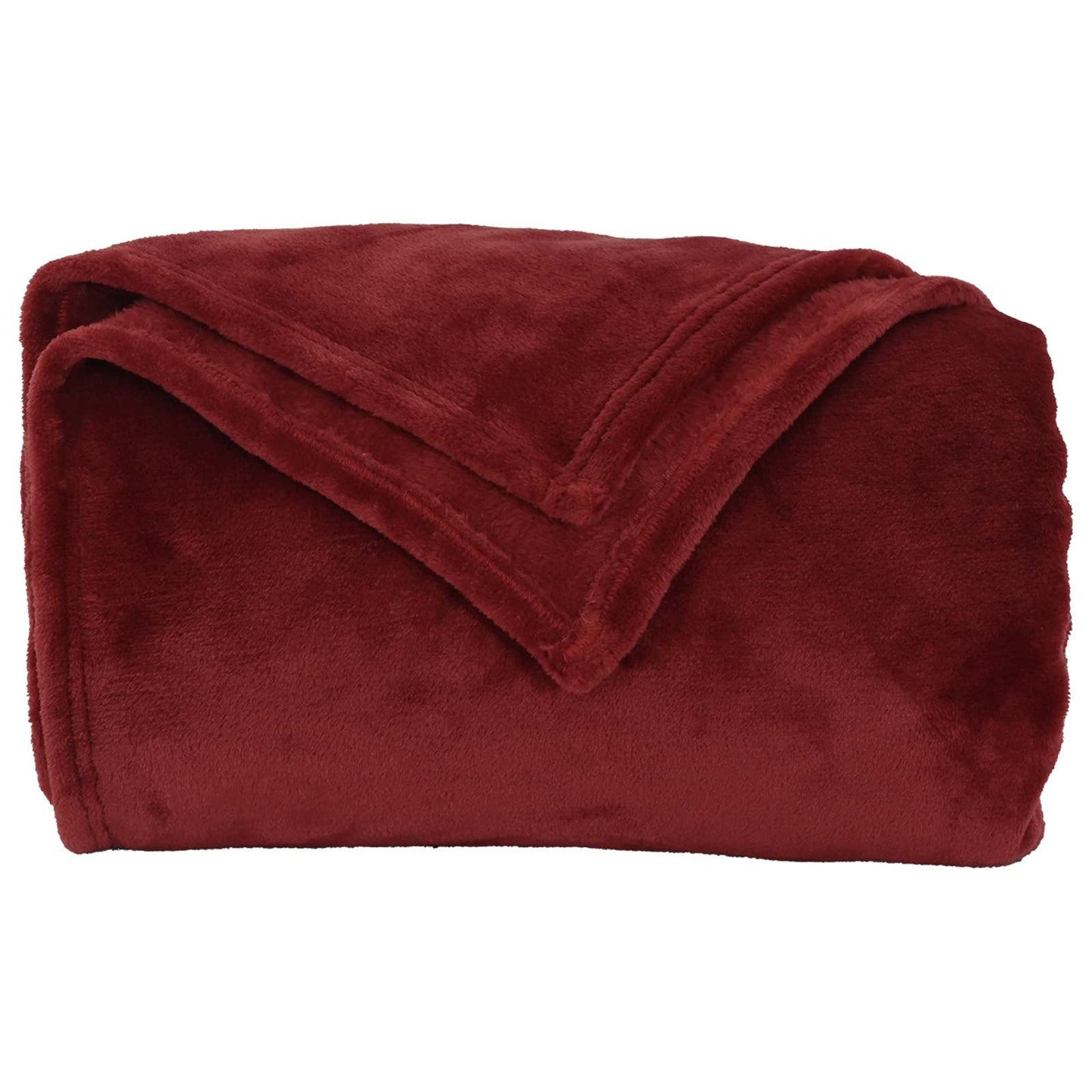 Wohndecken 6 pcs Bordeauxrot 150 x 200 cm Fleece