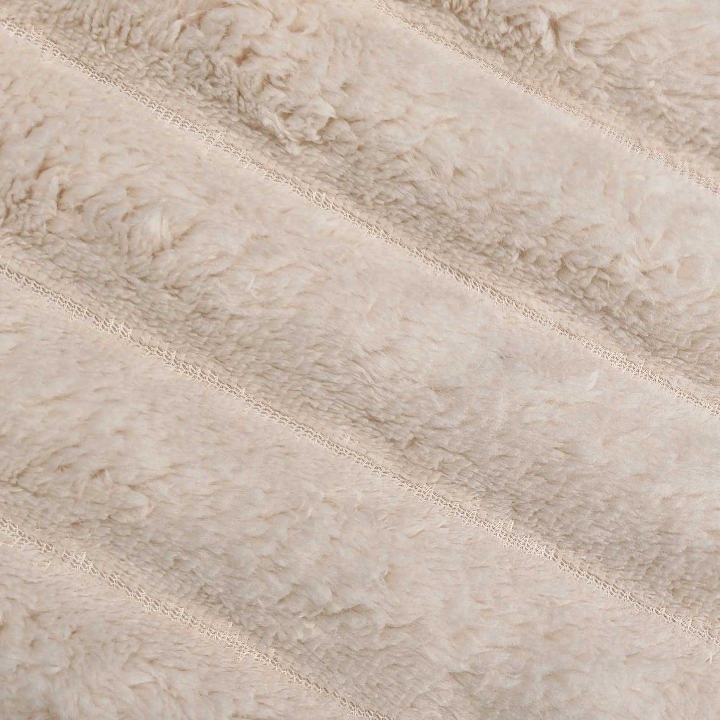 Überwurfdecke Beige 200 x 150 cm Fleece