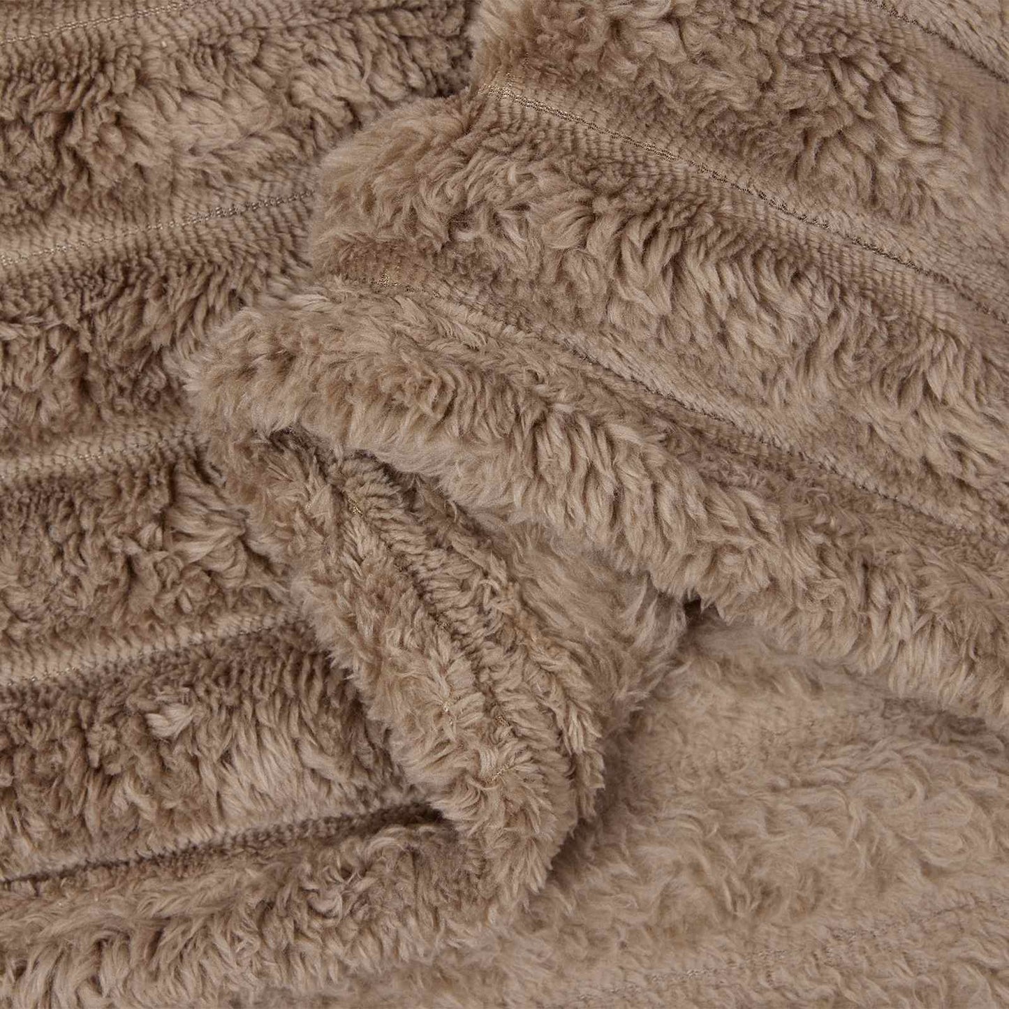 Throw Blanket Camel 240 x 220 cm Fleece