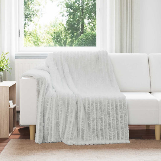 Überwurfdecke Grau 200 x 150 cm Fleece