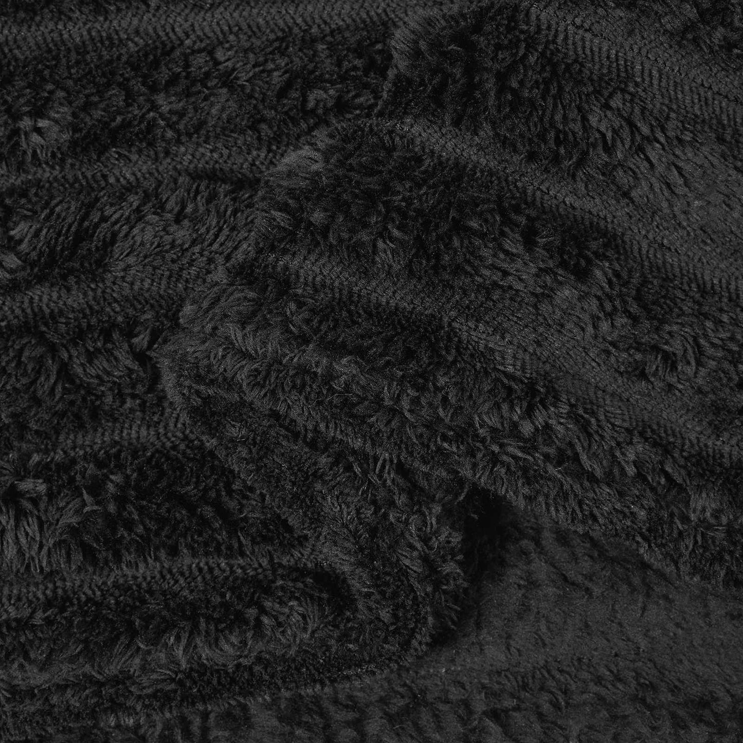 Plaid polaire noir 240 x 220 cm