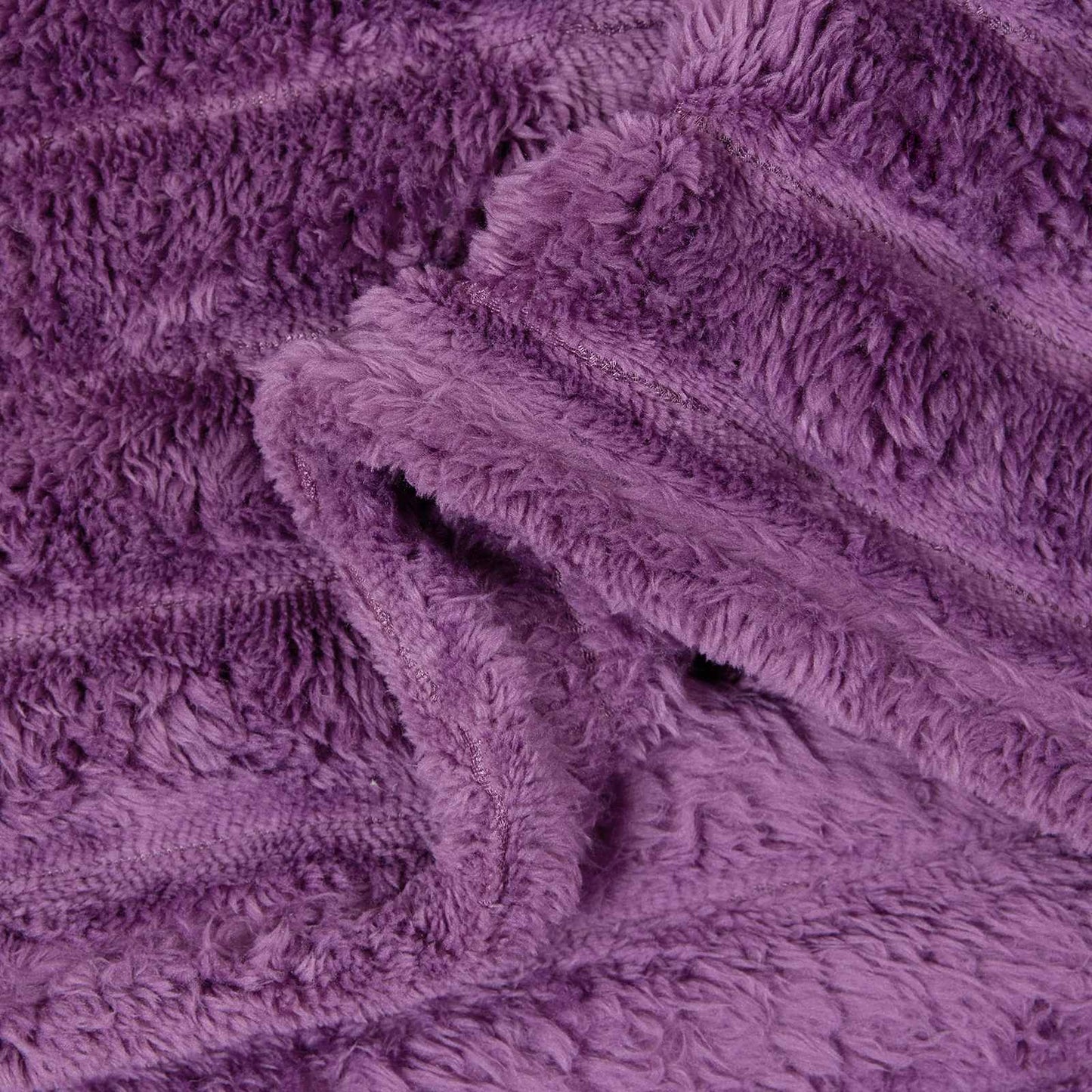 Throw Blanket Purple 150 x 130 cm Fleece