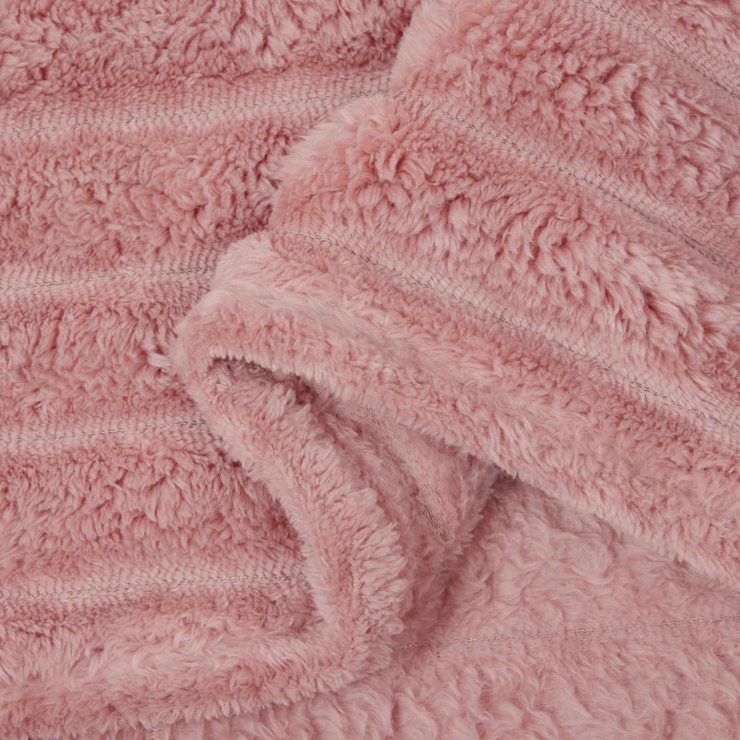 Überwurfdecke Rosa 150 x 130 cm Fleece