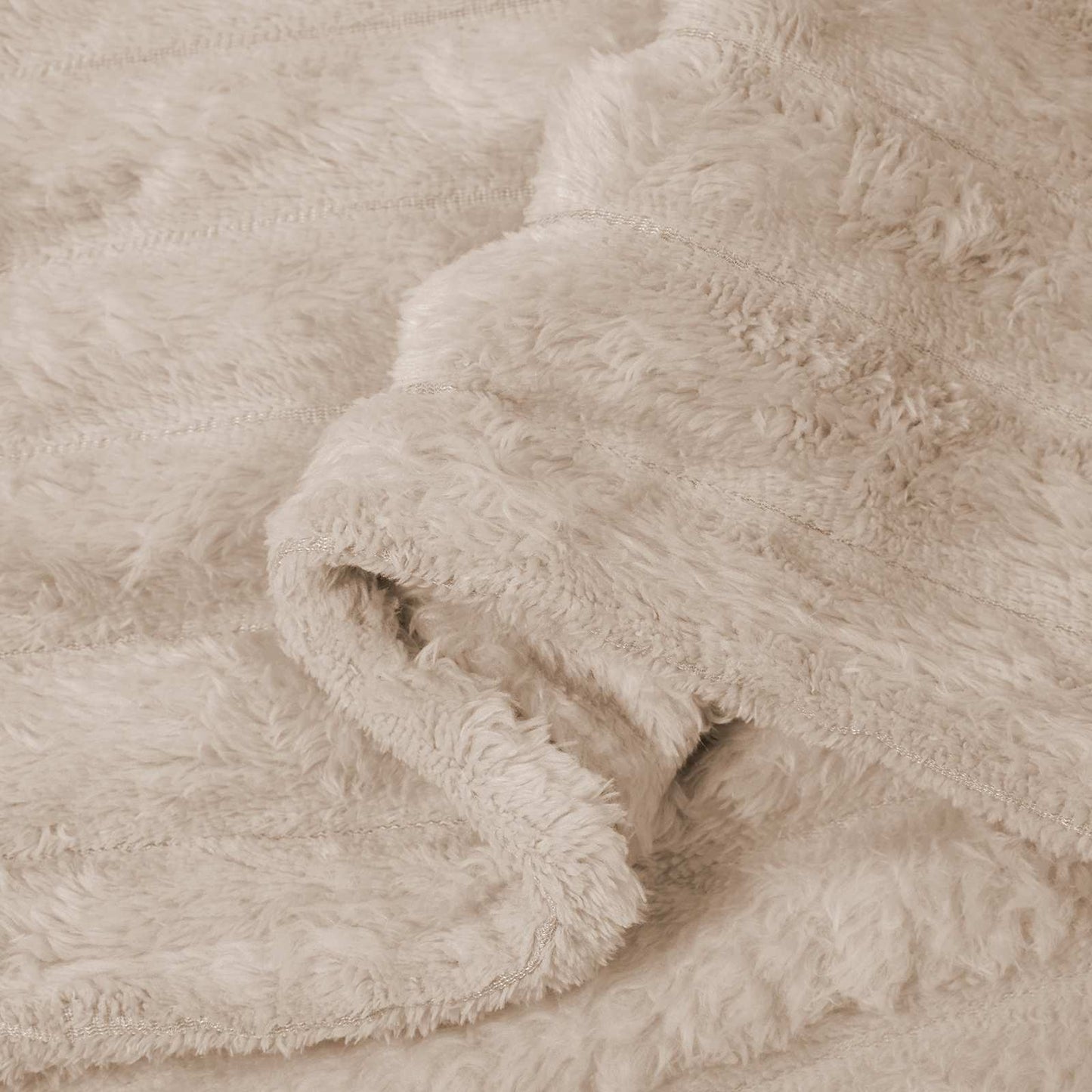 Wohndecken 6 pcs Beige 240 x 220 cm Fleece
