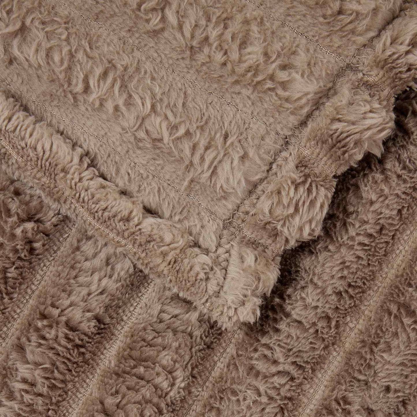 Fleece Blankets 6 pcs Camel 240 x 220 cm
