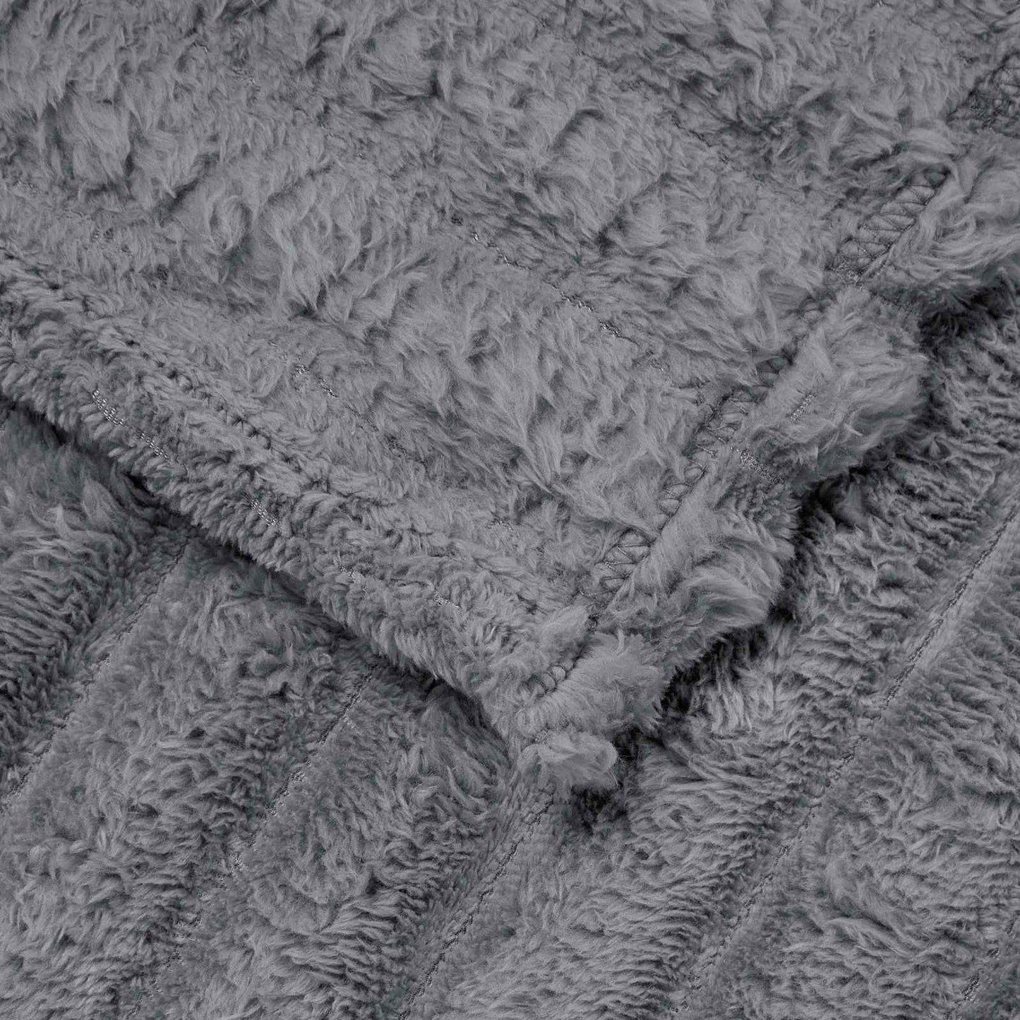 Wohndecken 6 pcs Dunkelgrau 200 x 150 cm Fleece