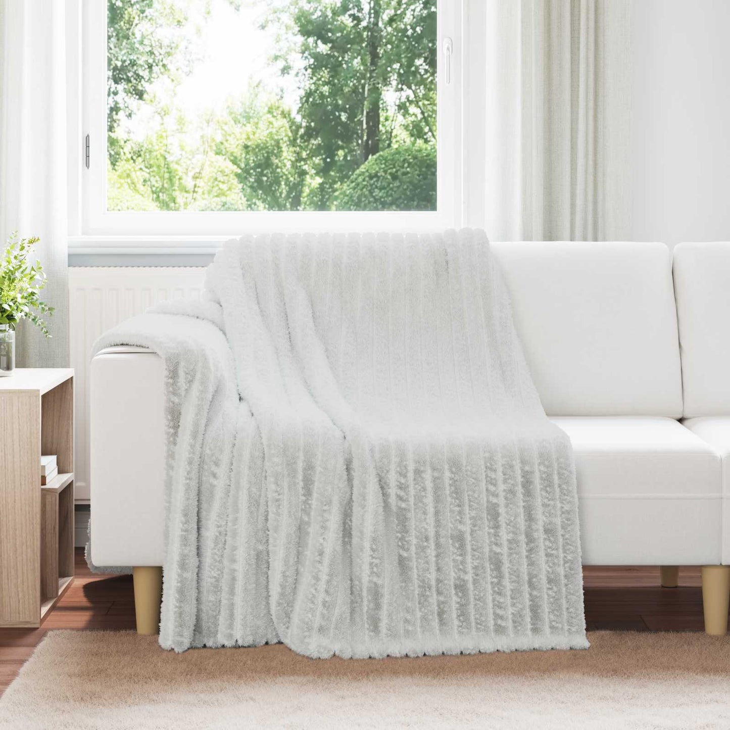 Wohndecken 6 pcs Grau 200 x 150 cm Fleece
