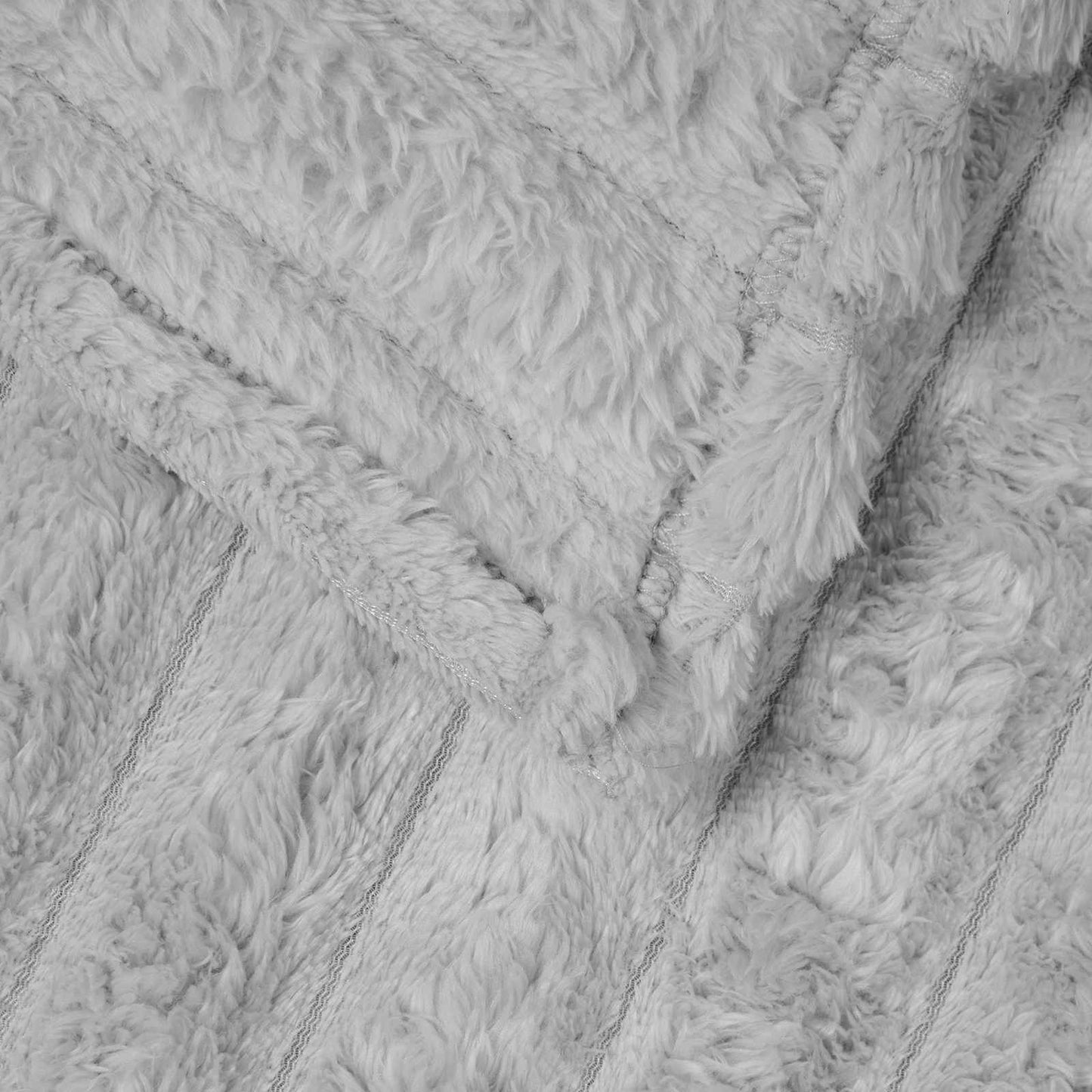 Wohndecken 6 pcs Grau 270 x 240 cm Fleece