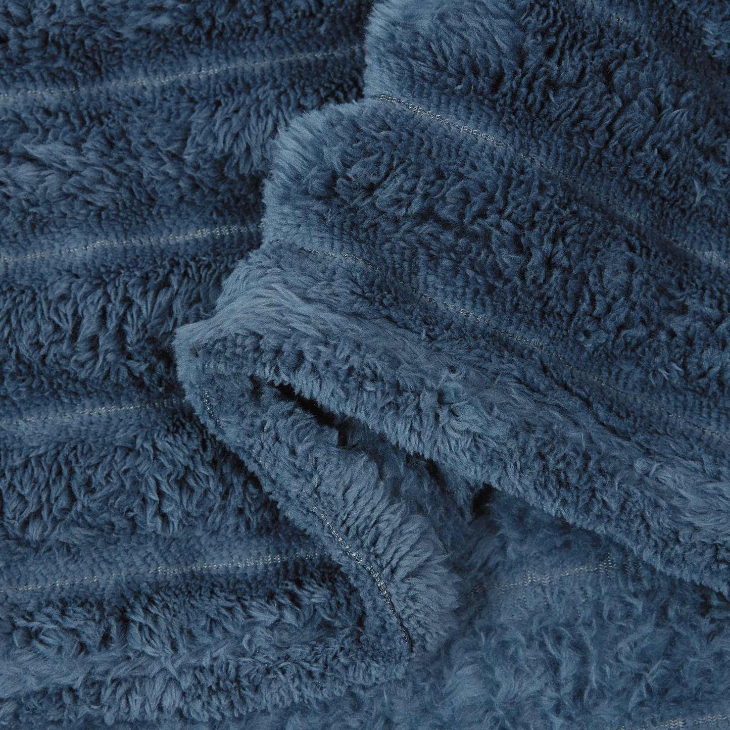 Fleece Blankets 6 pcs Navy Blue 200 x 150 cm