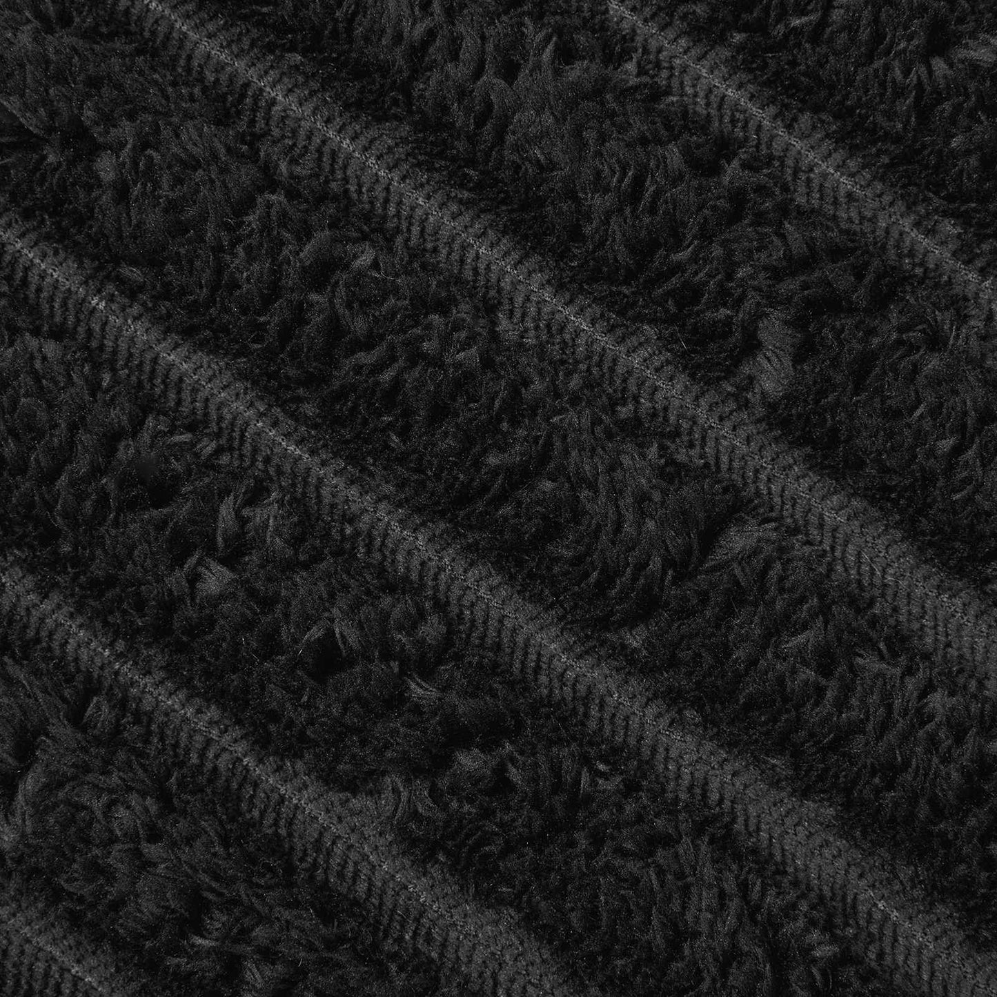 Wohndecken 6 pcs Schwarz 200 x 150 cm Fleece