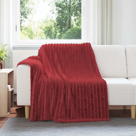 Wohndecken 6 pcs Bordeauxrot 200 x 150 cm Fleece