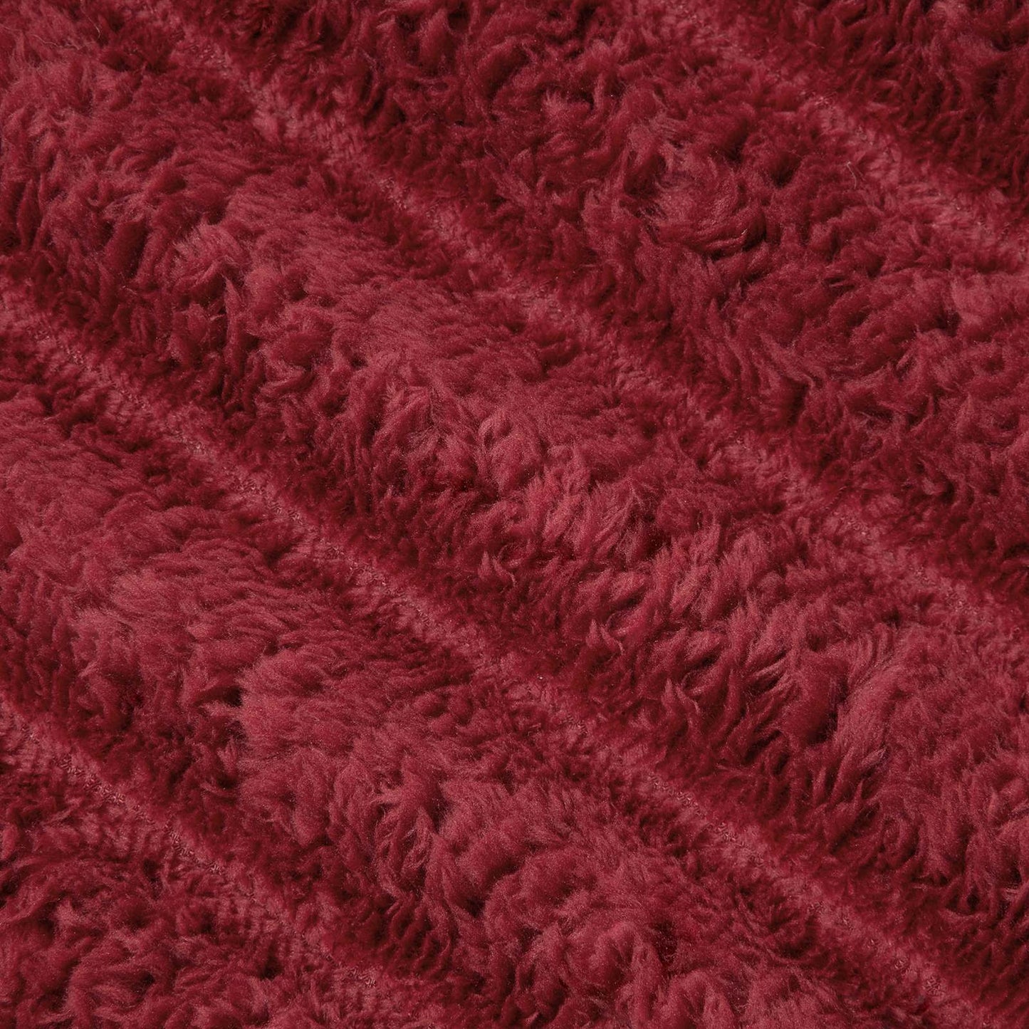 Wohndecken 6 pcs Bordeauxrot 240 x 220 cm Fleece