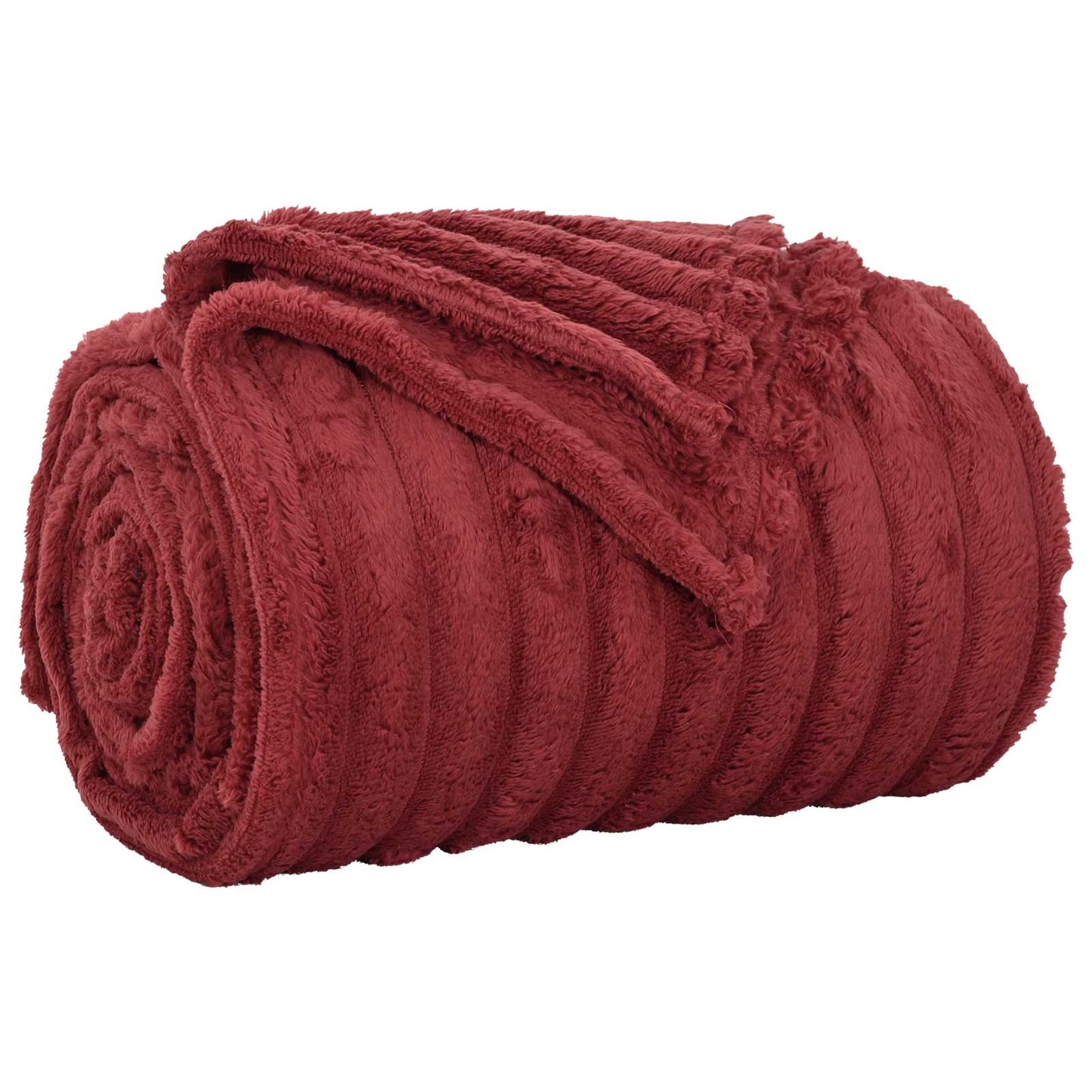 Wohndecken 6 pcs Bordeauxrot 240 x 220 cm Fleece