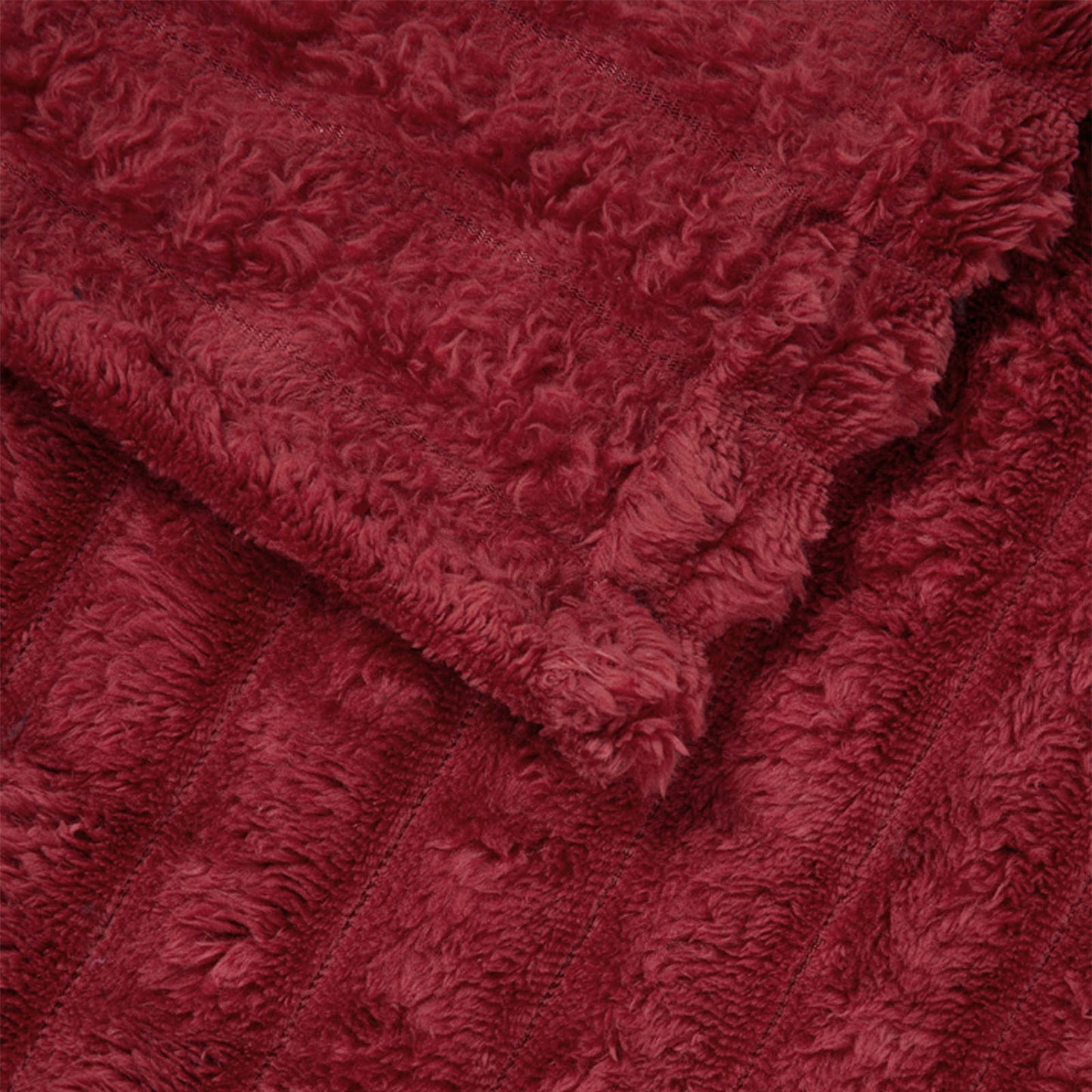Blankets 6 pcs Burgundy 270 x 240 cm Fleece