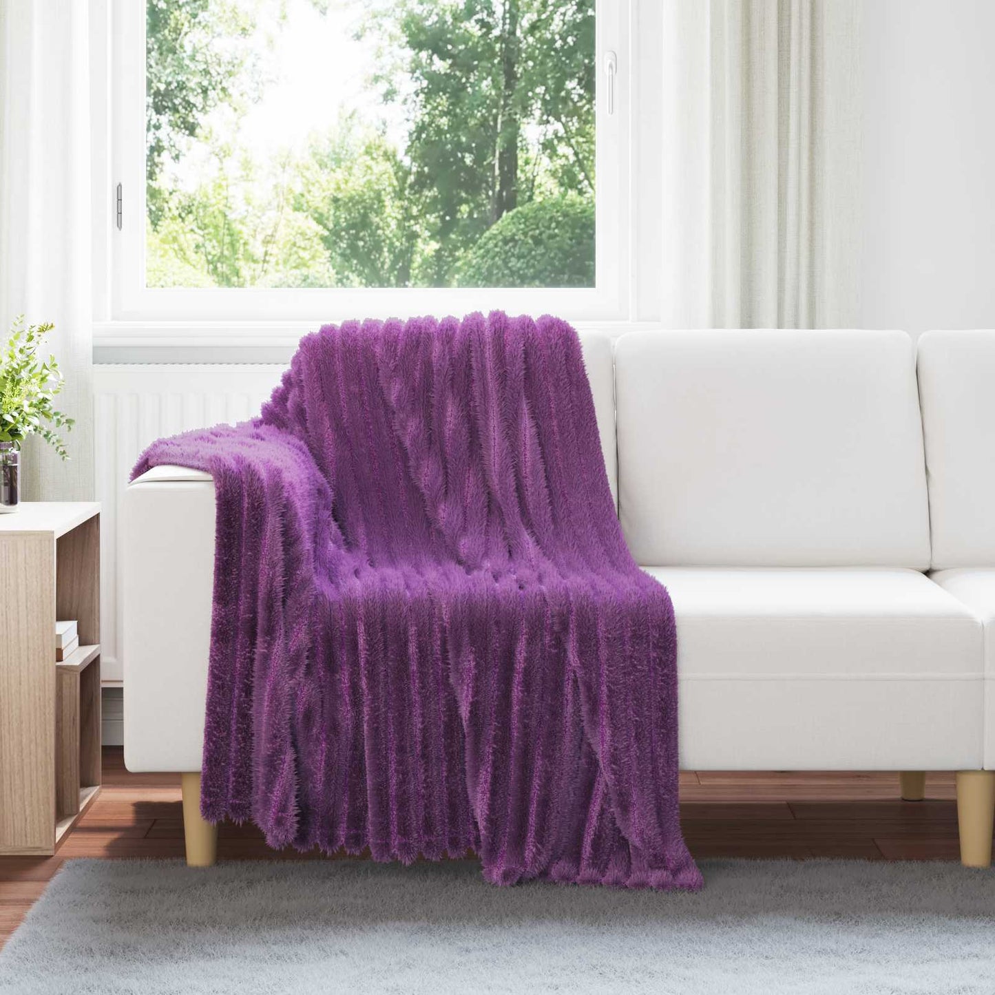 Wohndecken 6 pcs Lila 150 x 130 cm Fleece