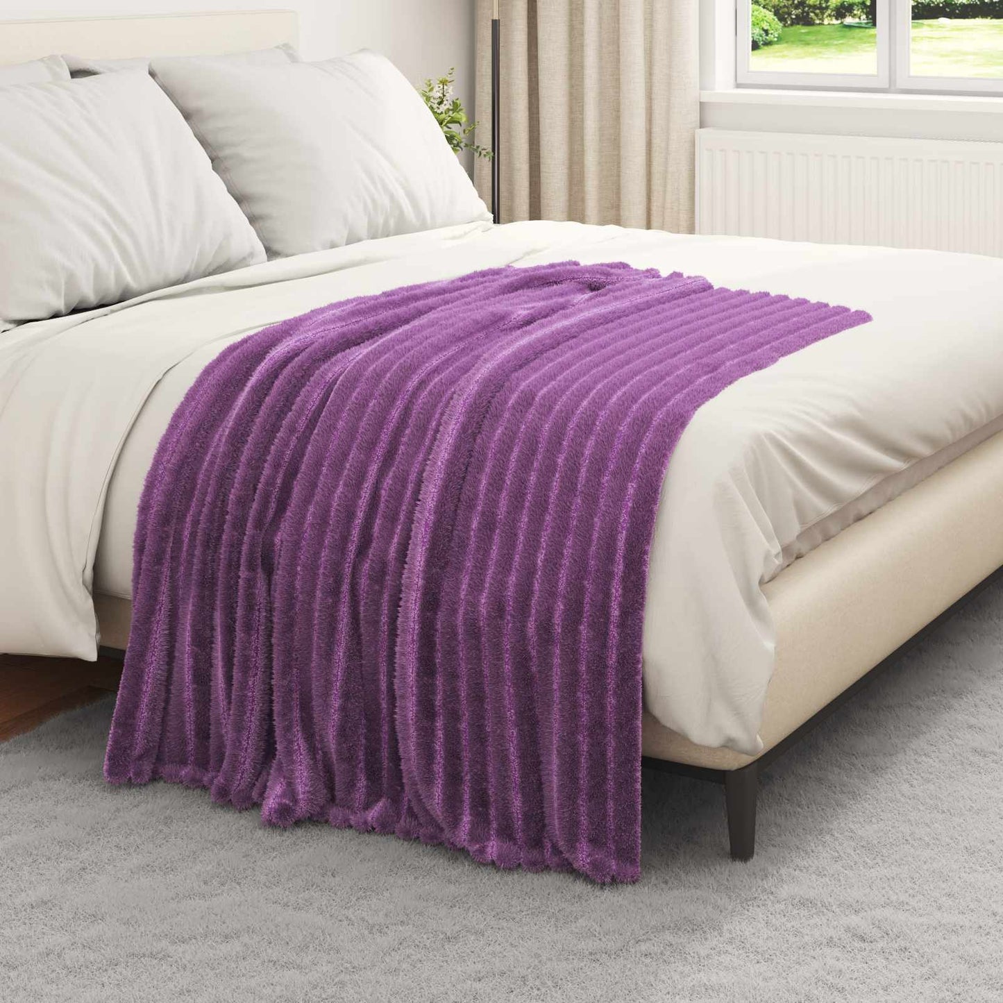 Wohndecken 6 pcs Lila 150 x 130 cm Fleece