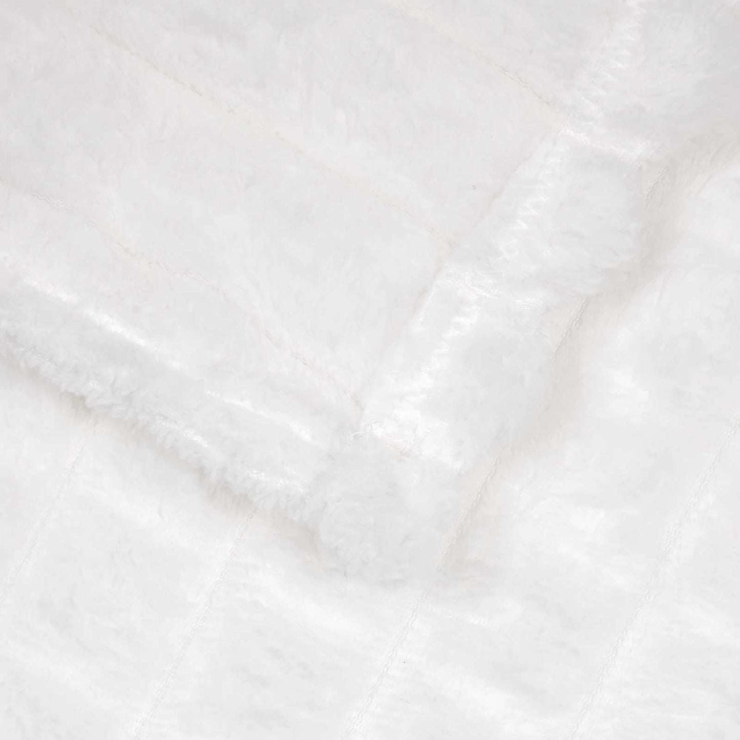 Überwurfdecke Weiß 240 x 220 cm Fleece
