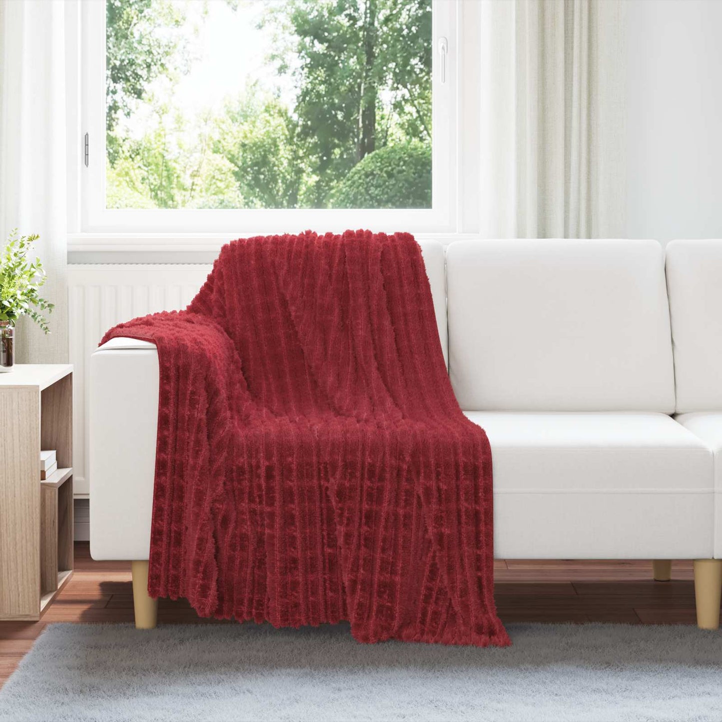 Throw blanket Bordeaux 150 x 130 cm Fleece