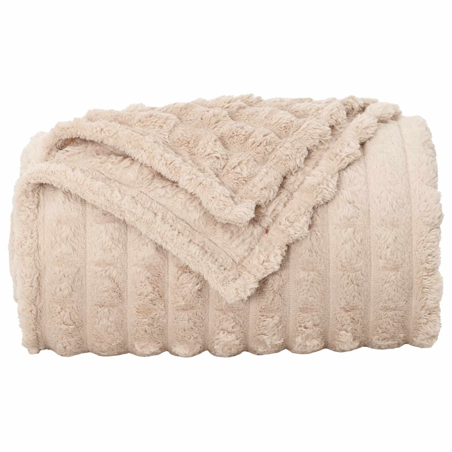 Wohndecken 6 pcs Beige 150 x 130 cm Fleece