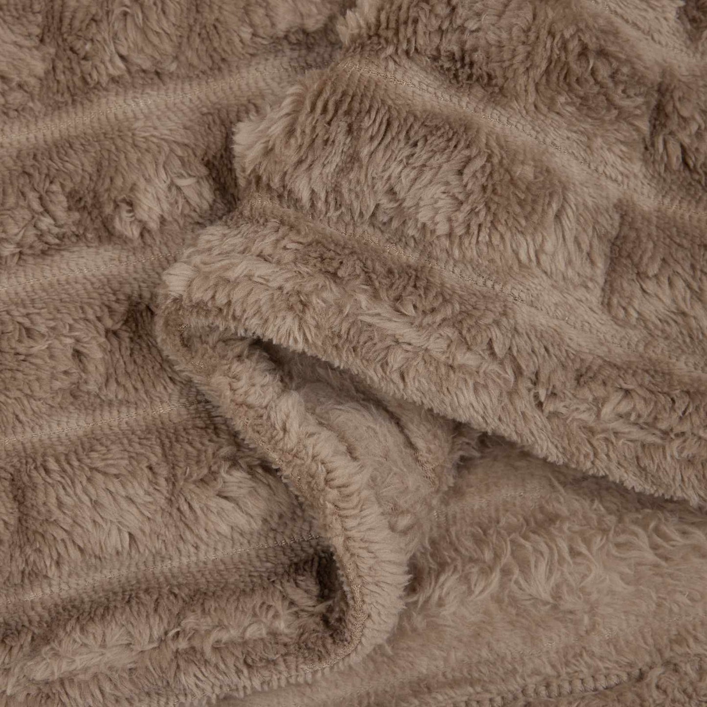 Plaids 6 pcs chameau 200 x 150 cm polaire
