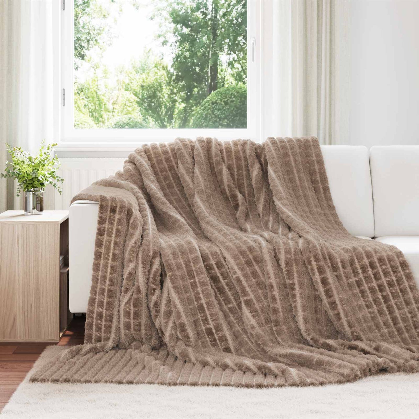 Blankets 6 pcs Camel 270 x 240 cm Fleece
