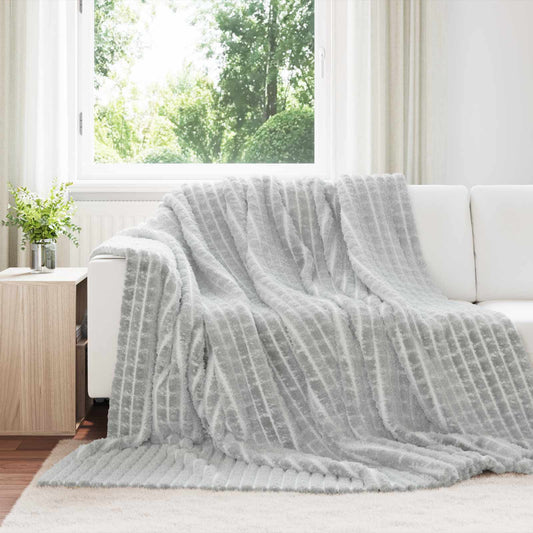 Wohndecken 6 pcs Grau 240 x 220 cm Fleece
