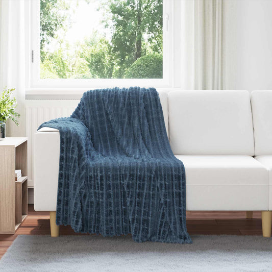 Wohndecken 6 pcs Marineblau 150 x 130 cm Fleece