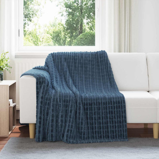 Wohndecken 6 pcs Marineblau 200 x 150 cm Fleece