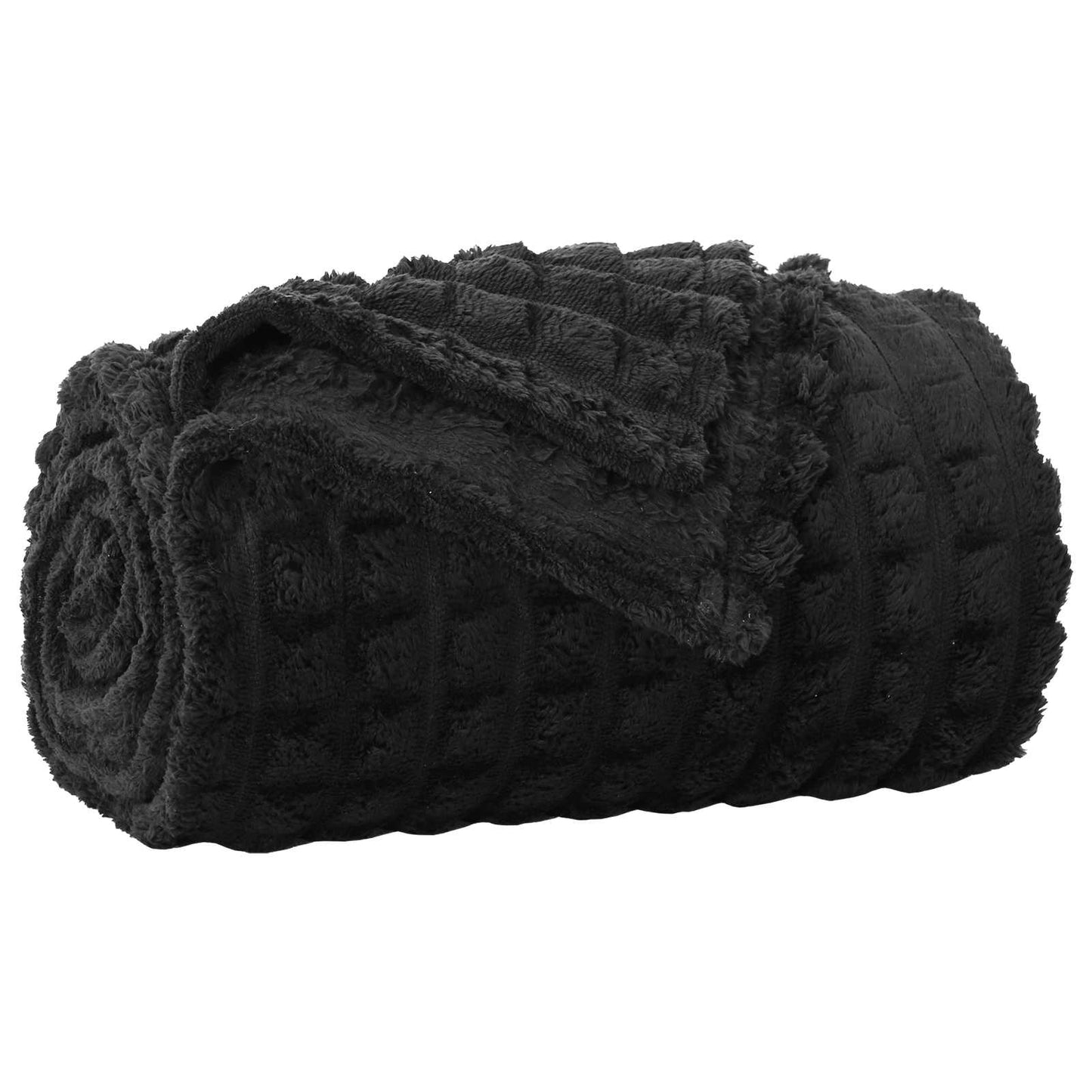 Wohndecken 6 pcs Schwarz 200 x 150 cm Fleece