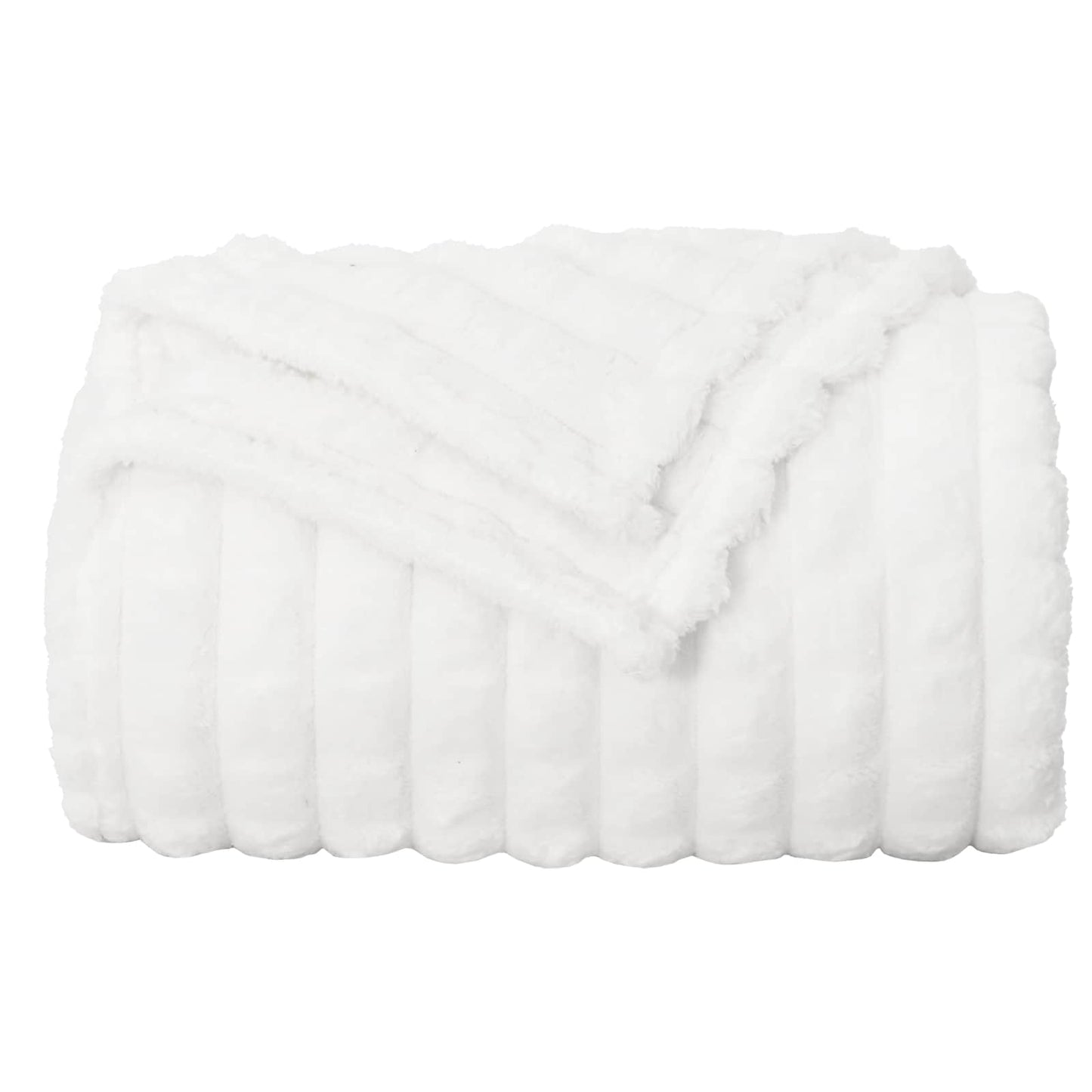 Wohndecken 6 pcs Weiß 240 x 220 cm Fleece