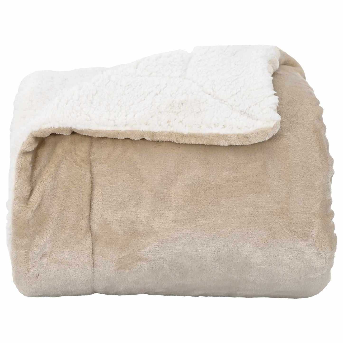 Jeté de lit Beige 150 x 200 cm Polaire