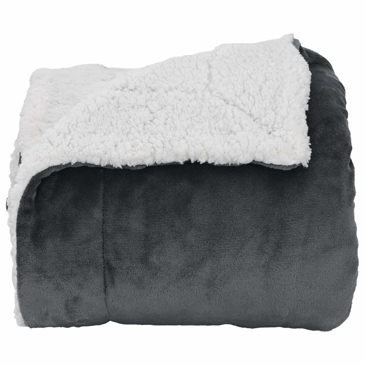 Throw Blanket Dark Grey 130 x 150 cm Fleece