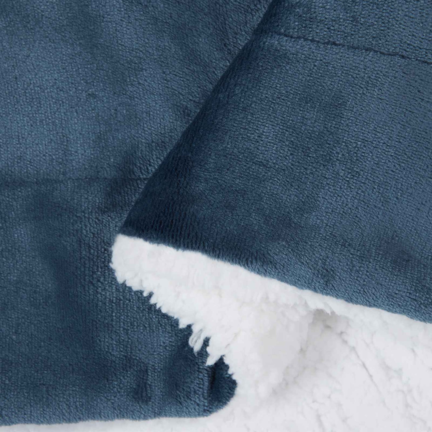 Überwurfdecke Marineblau 150 x 200 cm Fleece