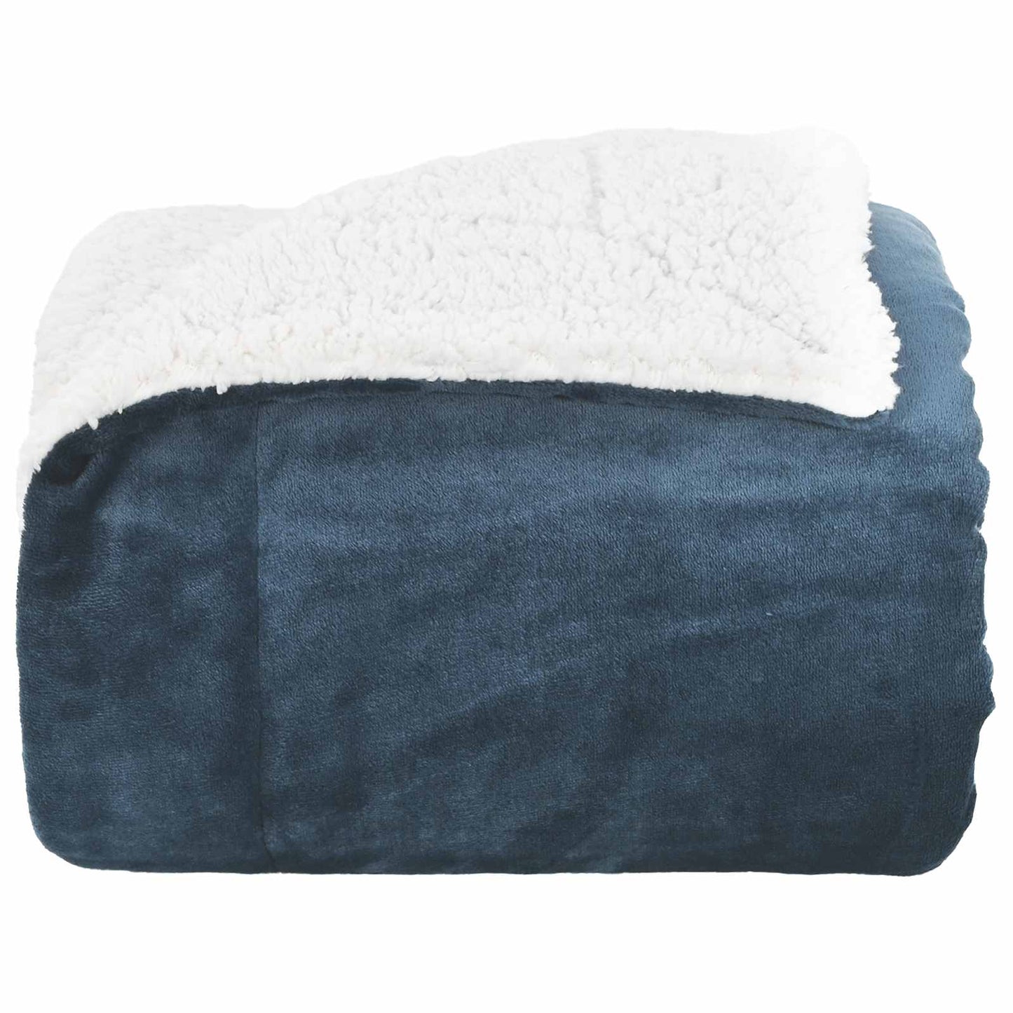 Überwurfdecke Marineblau 150 x 200 cm Fleece