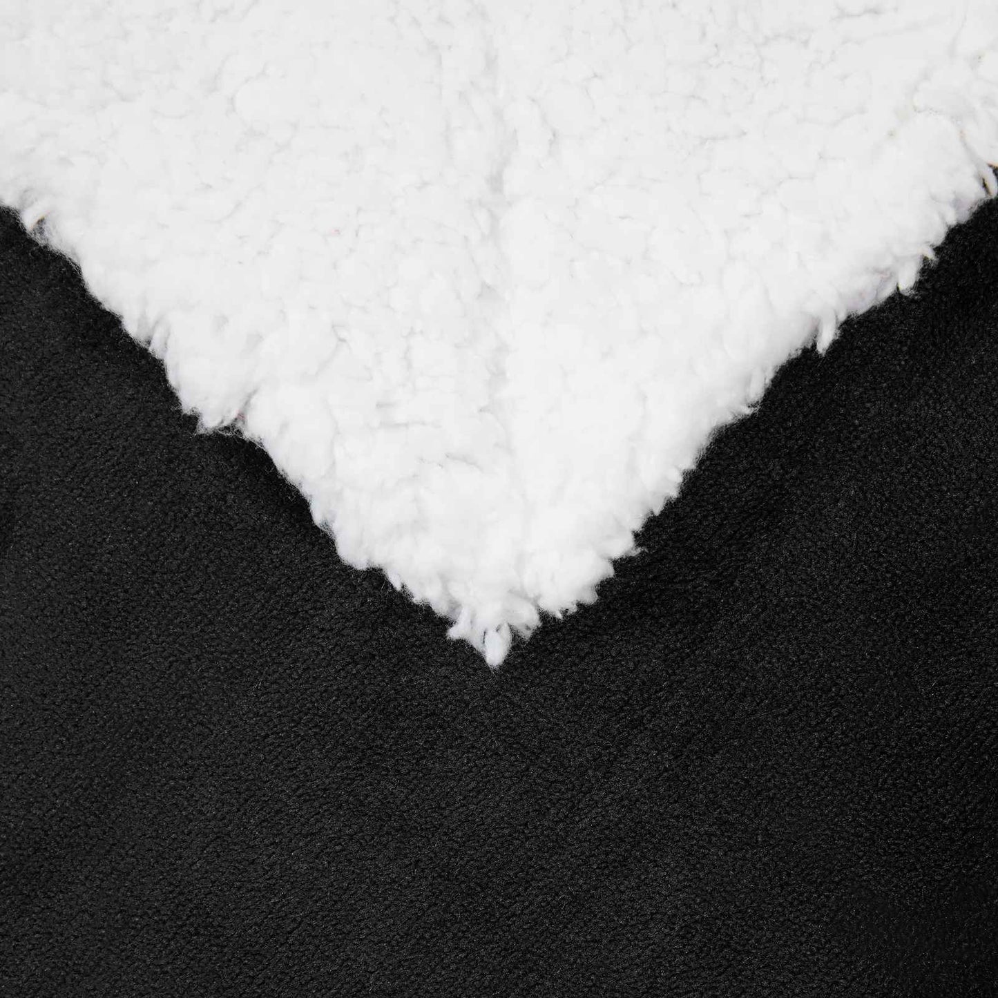 Black Throw Blanket 220 x 240 cm Fleece