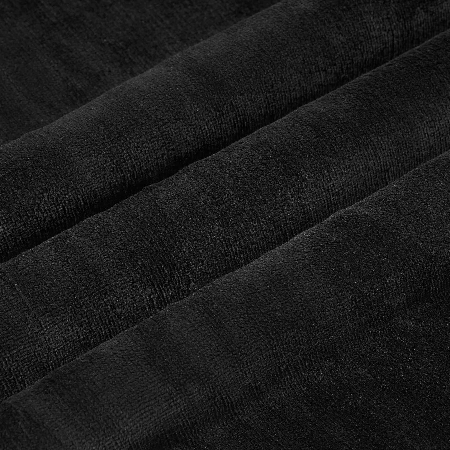 Black Throw Blanket 220 x 240 cm Fleece