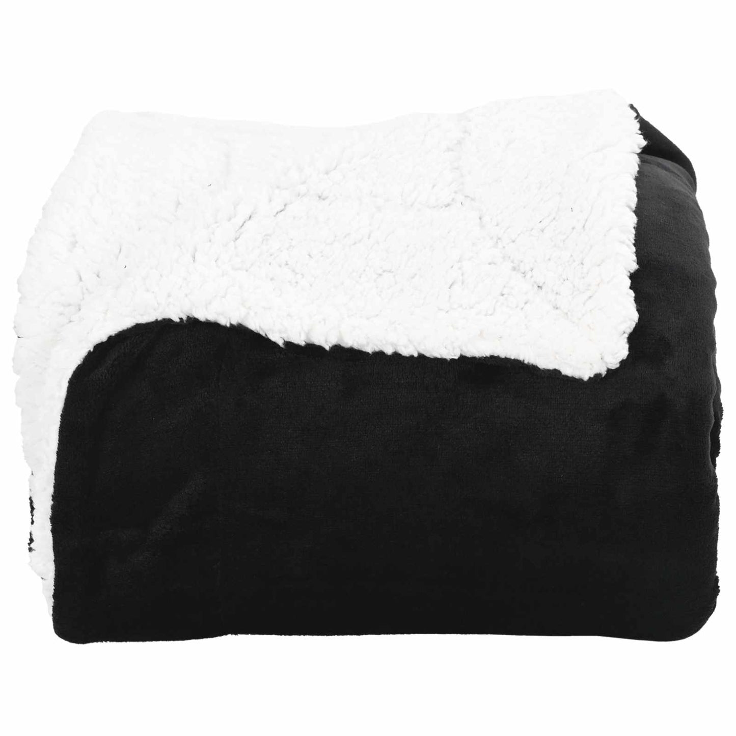 Black Throw Blanket 220 x 240 cm Fleece