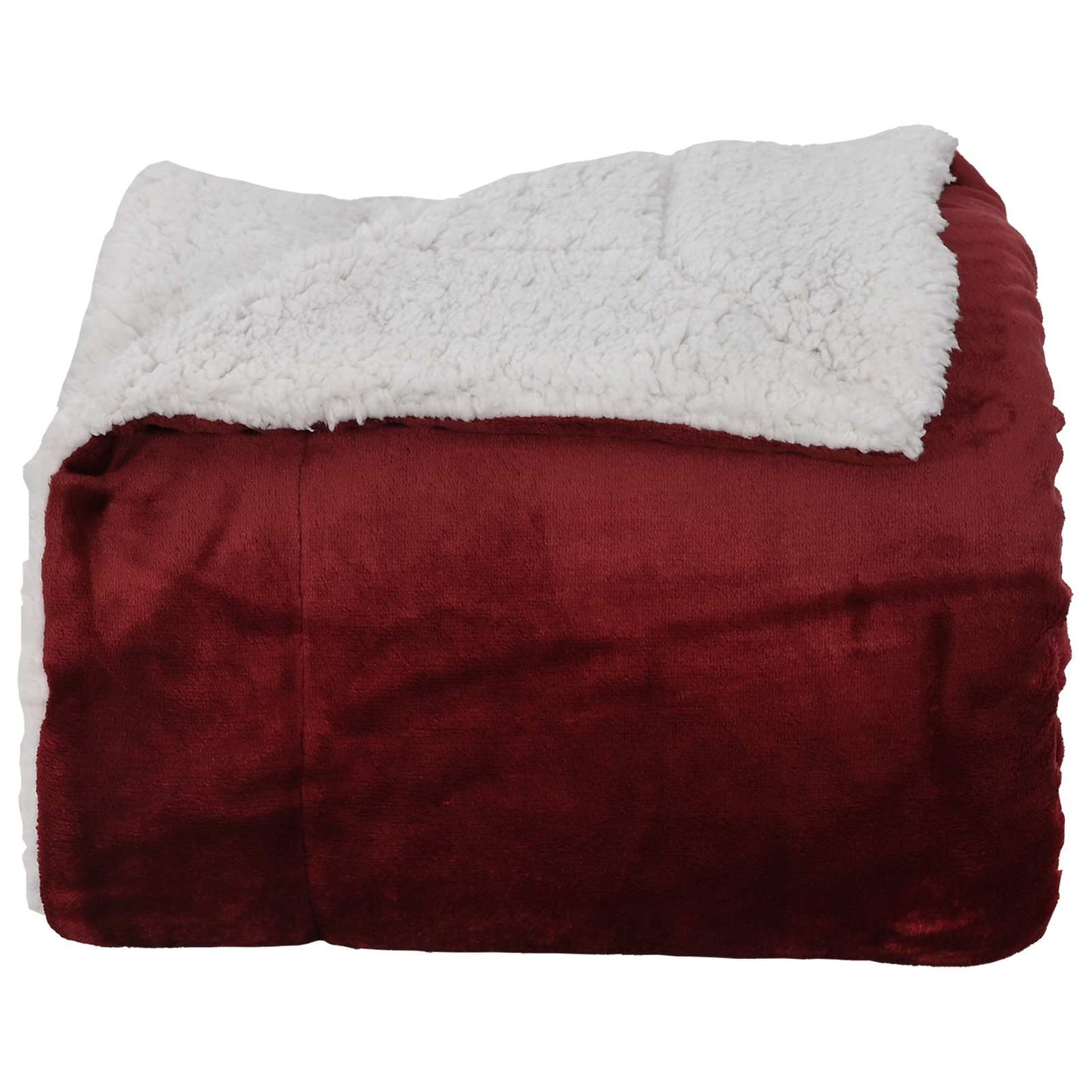 Throw Blanket Bordeaux 130 x 150 cm Fleece