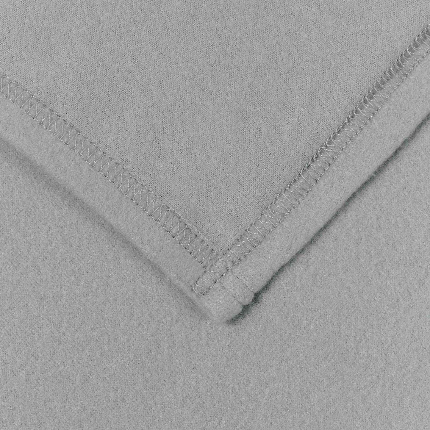 Grey Fleece Throw 240 x 220 cm