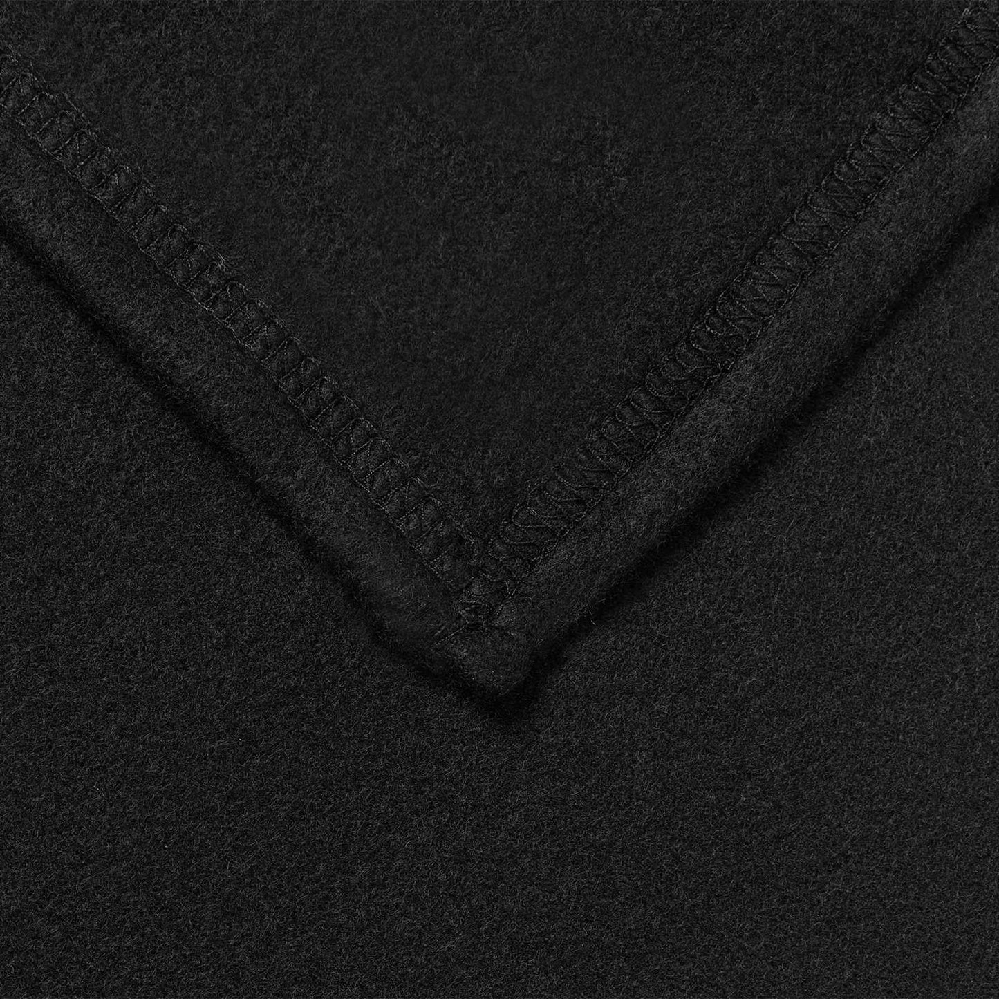 Throw Blanket Black 200 x 150 cm Fleece