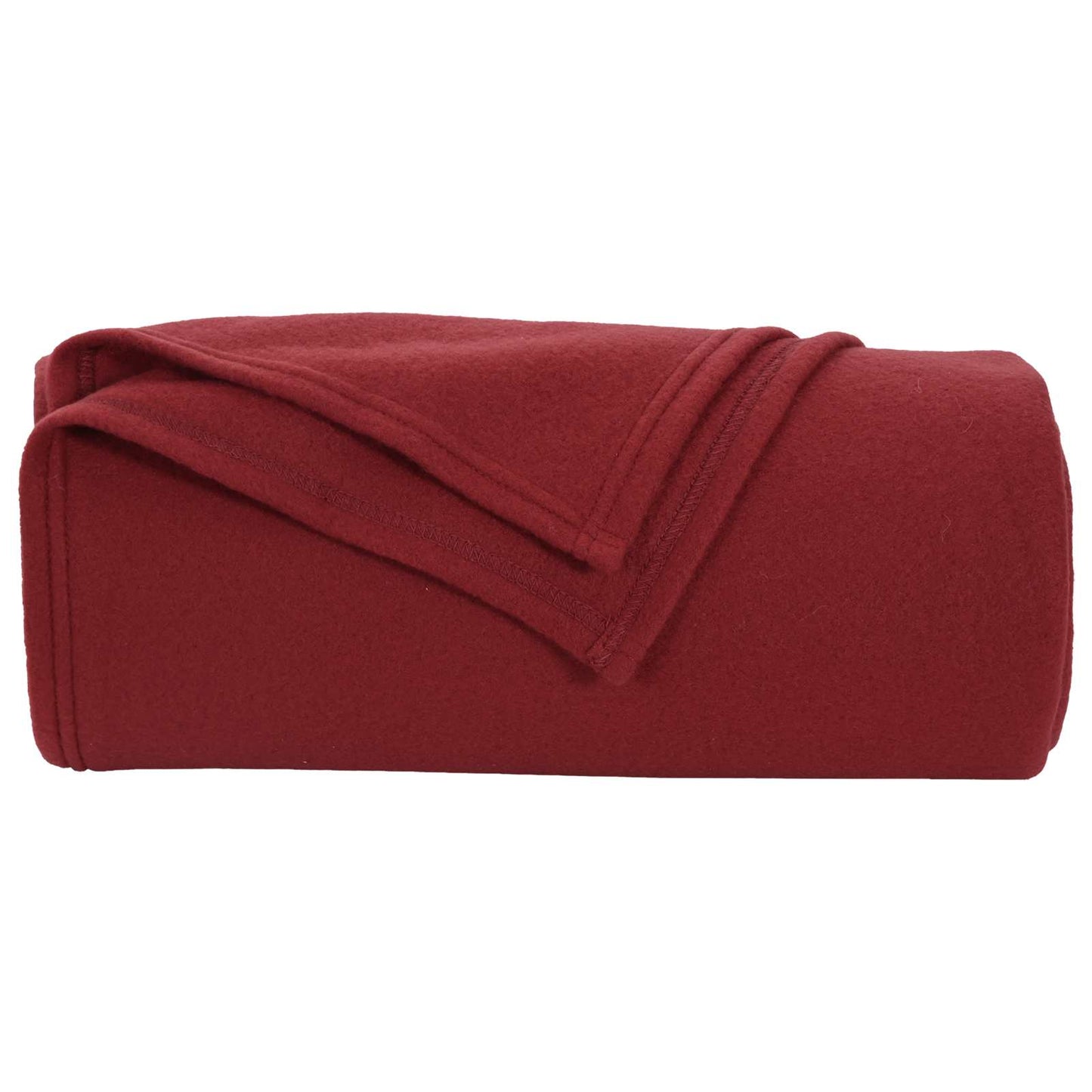 Überwurfdecke Bordeauxrot 240 x 220 cm Fleece
