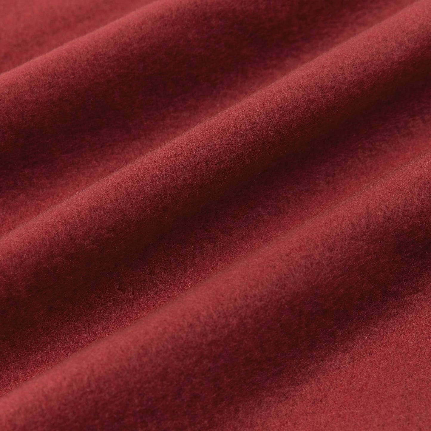 Überwurfdecke Bordeauxrot 270 x 240 cm Fleece